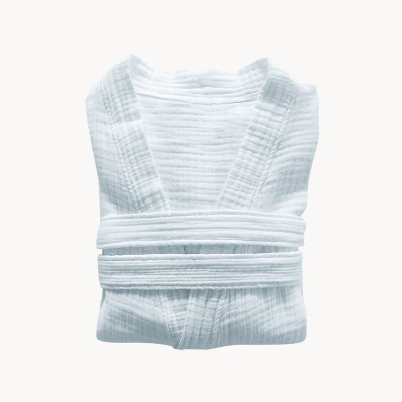 POKOLOKO Crinkle Robe - White