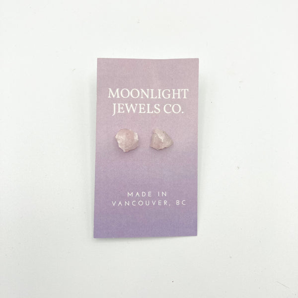 MOONLIGHT JEWELs Earrings Pink Quartz