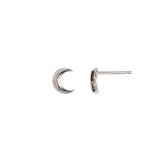 PYRRAH Stud Earring ~ Crescent Moon