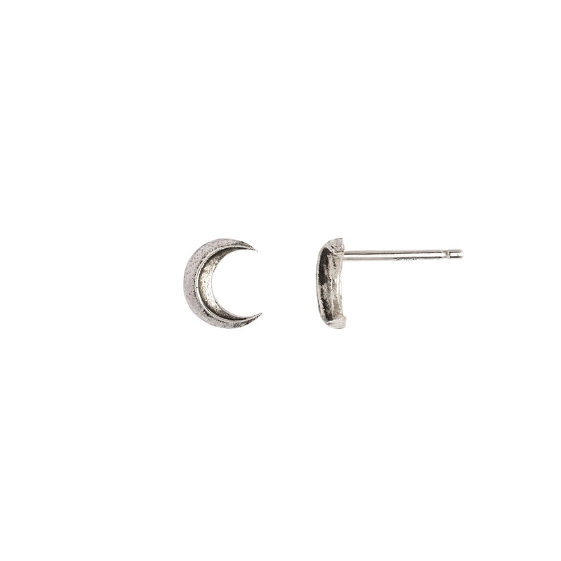 PYRRAH Stud Earring ~ Crescent Moon