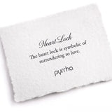 PYRRAH Stud Earring ~ Heart Lock