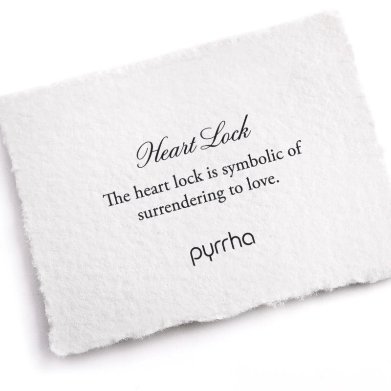 PYRRAH Stud Earring ~ Heart Lock