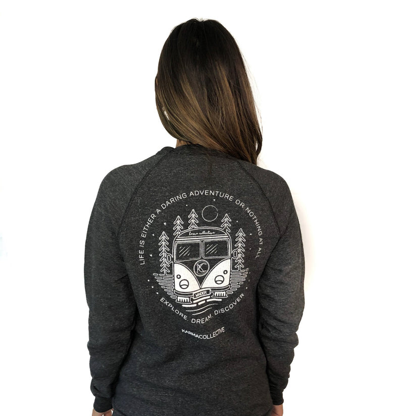 KARMA COLLECTIVE Charcoal Crewneck WANDERBUS