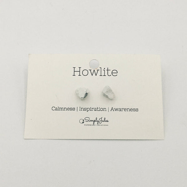 SIMPLY JULES Earrings ~ White Howlite