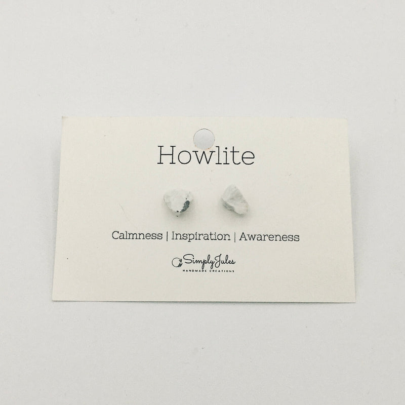 SIMPLY JULES Earrings ~ White Howlite