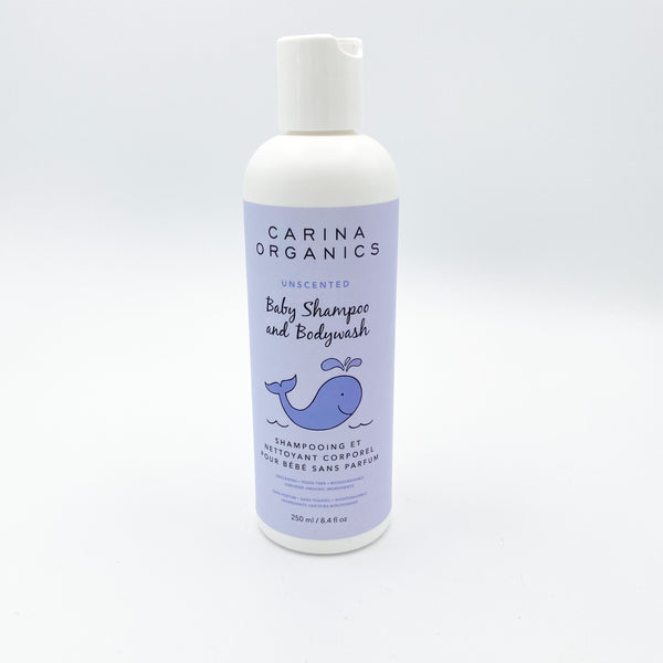 CARINA ORGANICS Baby SHAMPOO & BODY WASH ~ UNscented