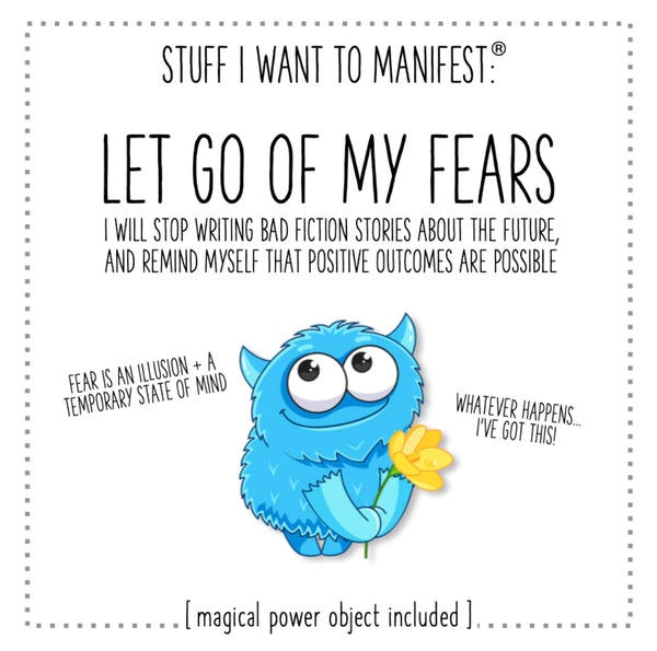 MANIFESTATION CARD Let Go of My Fears