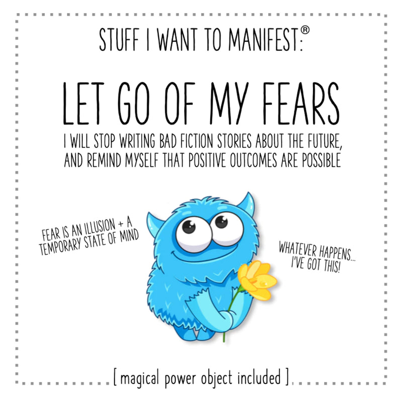 MANIFESTATION CARD Let Go of My Fears
