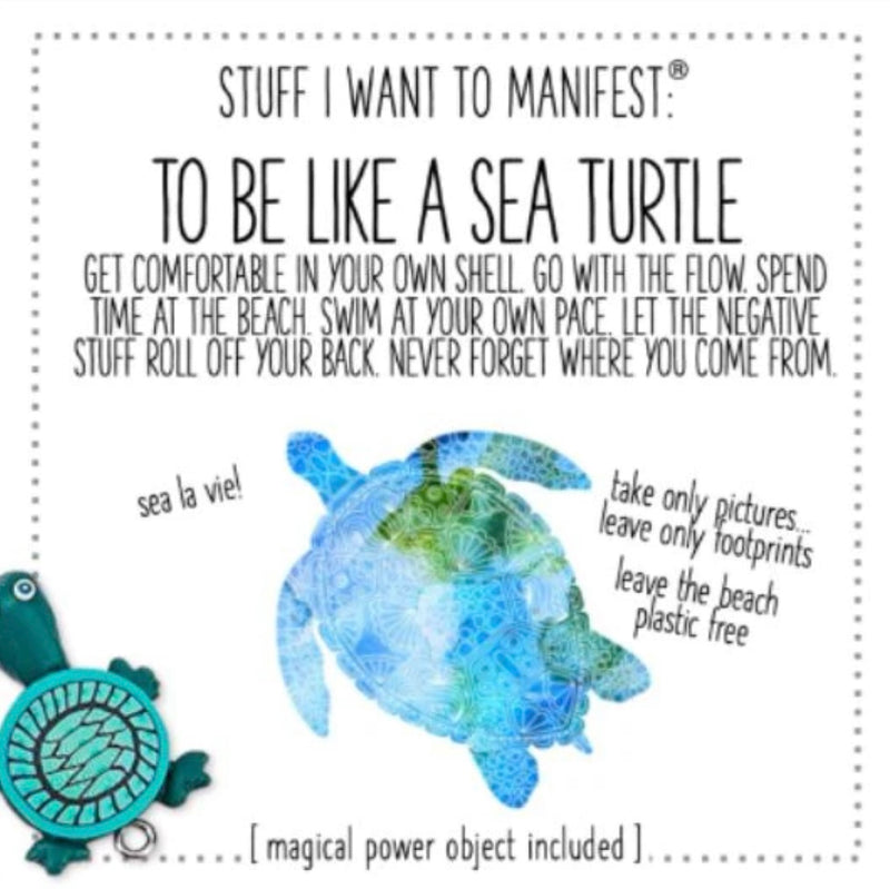 MANIFESTATION CARD Be Like the Sea Turtle