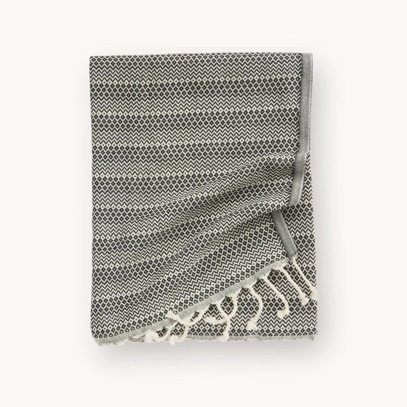 POKOLOKO TURKISH Towel Isabelle Black
