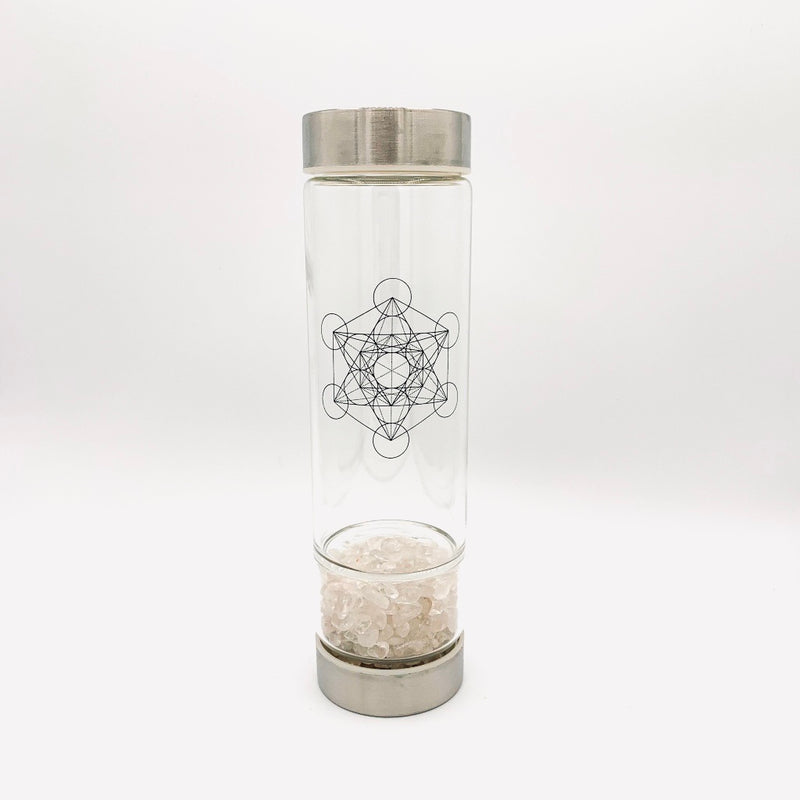 INFUSER Water Bottle ~ Clear Quartz